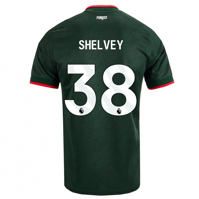 Danxen Criança Camisola George Shelvey #38 Verde Escuro Vermelho Alternativa 2026/27 Camisa