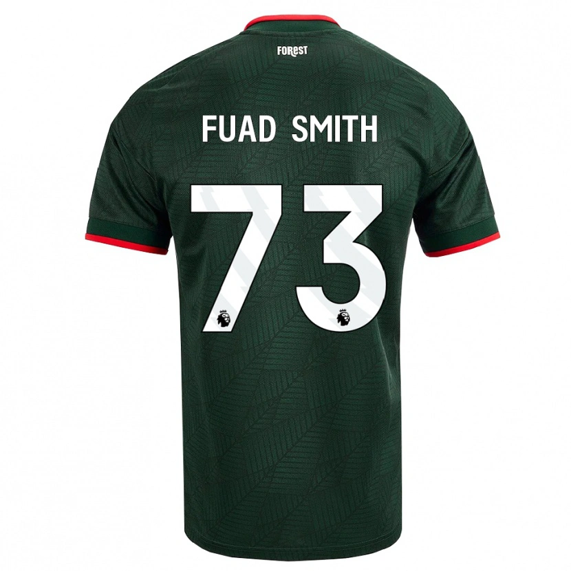 Danxen Criança Camisola Fuad Smith #73 Verde Escuro Vermelho Alternativa 2026/27 Camisa