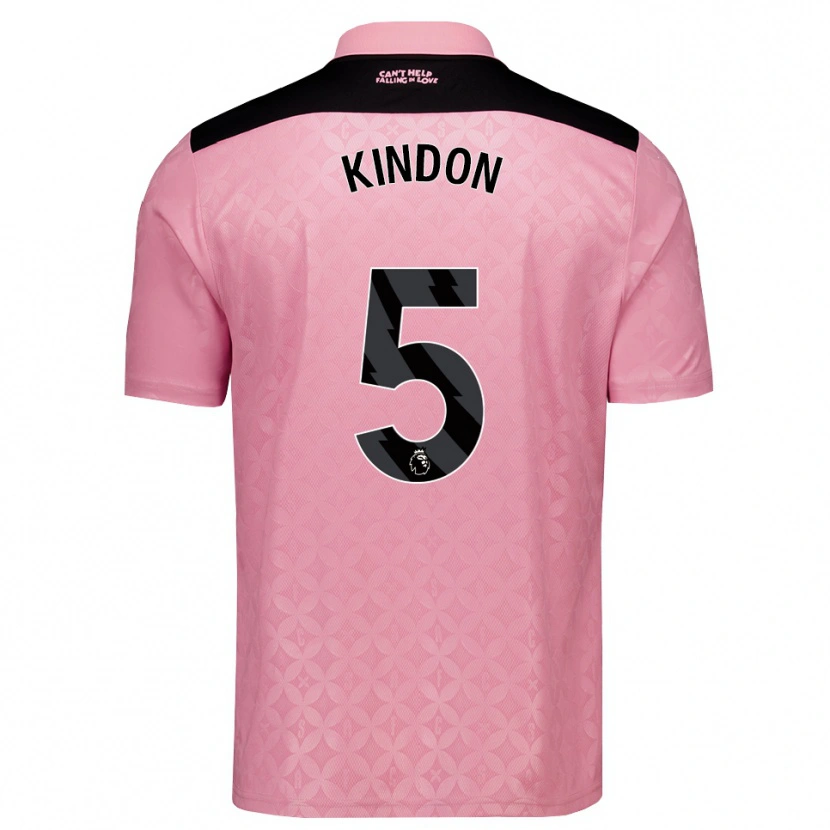 Danxen Criança Camisola Ben Kindon #5 Lightpink Preto Alternativa 2026/27 Camisa