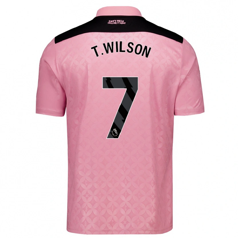 Danxen Criança Camisola Triziano Wilson #7 Lightpink Preto Alternativa 2026/27 Camisa