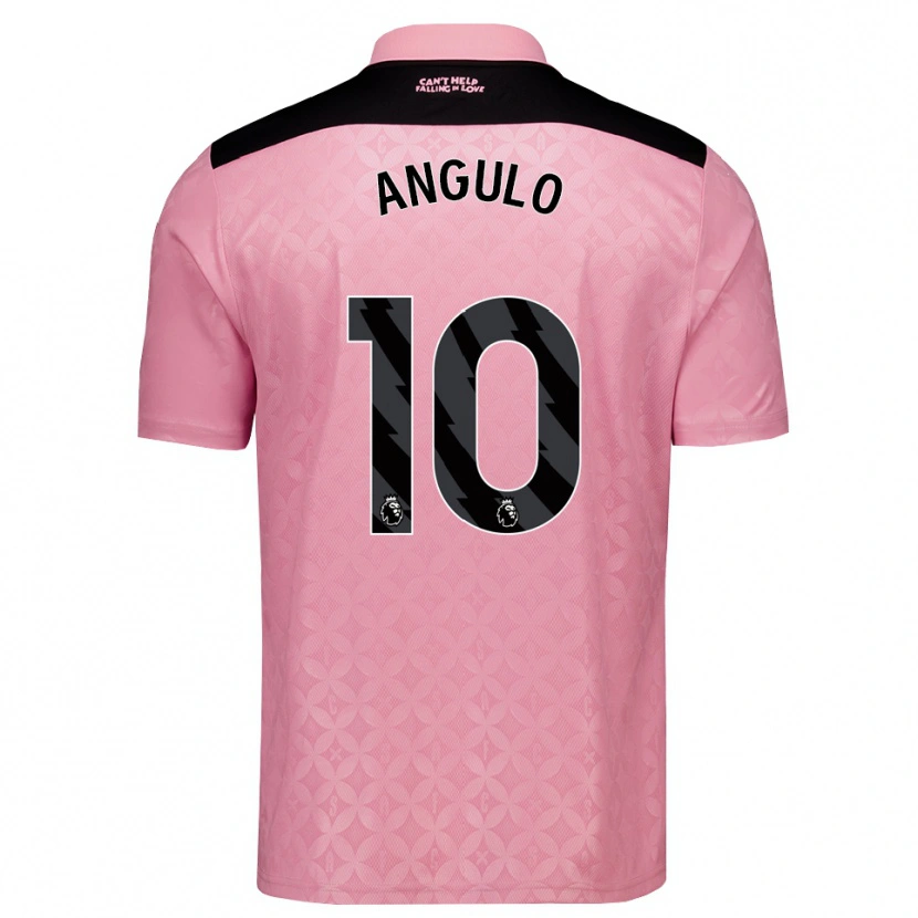 Danxen Criança Camisola Nilson Angulo #10 Lightpink Preto Alternativa 2026/27 Camisa