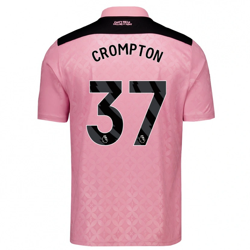 Danxen Criança Camisola Ben Crompton #37 Lightpink Preto Alternativa 2026/27 Camisa