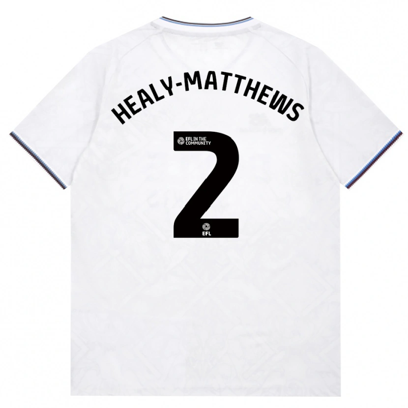 Danxen Criança Camisola Kyle Healy-Matthews #2 Borgonha Branco Alternativa 2026/27 Camisa