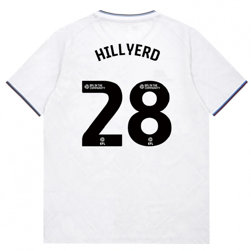 Danxen Criança Camisola Sophie Hillyerd #28 Borgonha Branco Alternativa 2026/27 Camisa