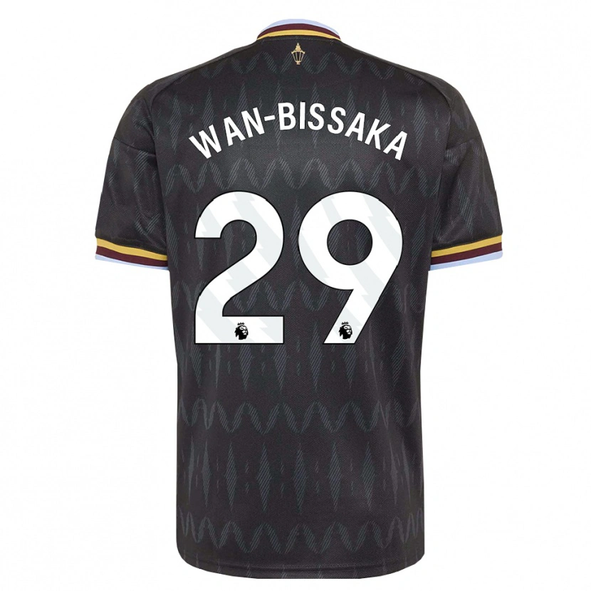 Danxen Criança Camisola Aaron Wan-Bissaka #29 Cornflowerblue Preto Amarelo Alternativa 2026/27 Camisa