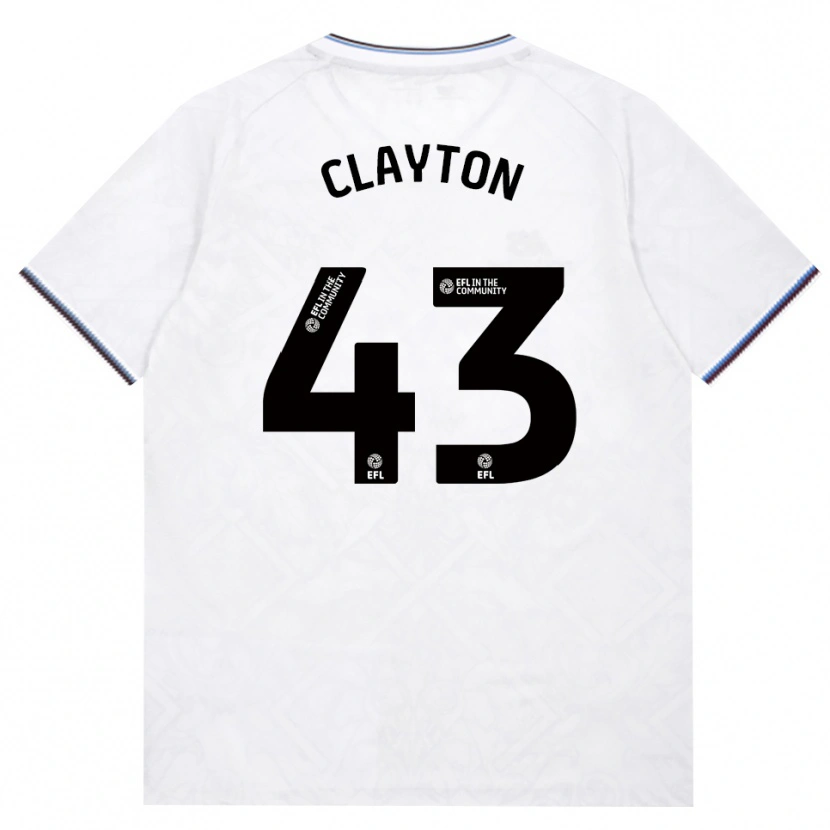 Danxen Criança Camisola Regan Clayton #43 Borgonha Branco Alternativa 2026/27 Camisa