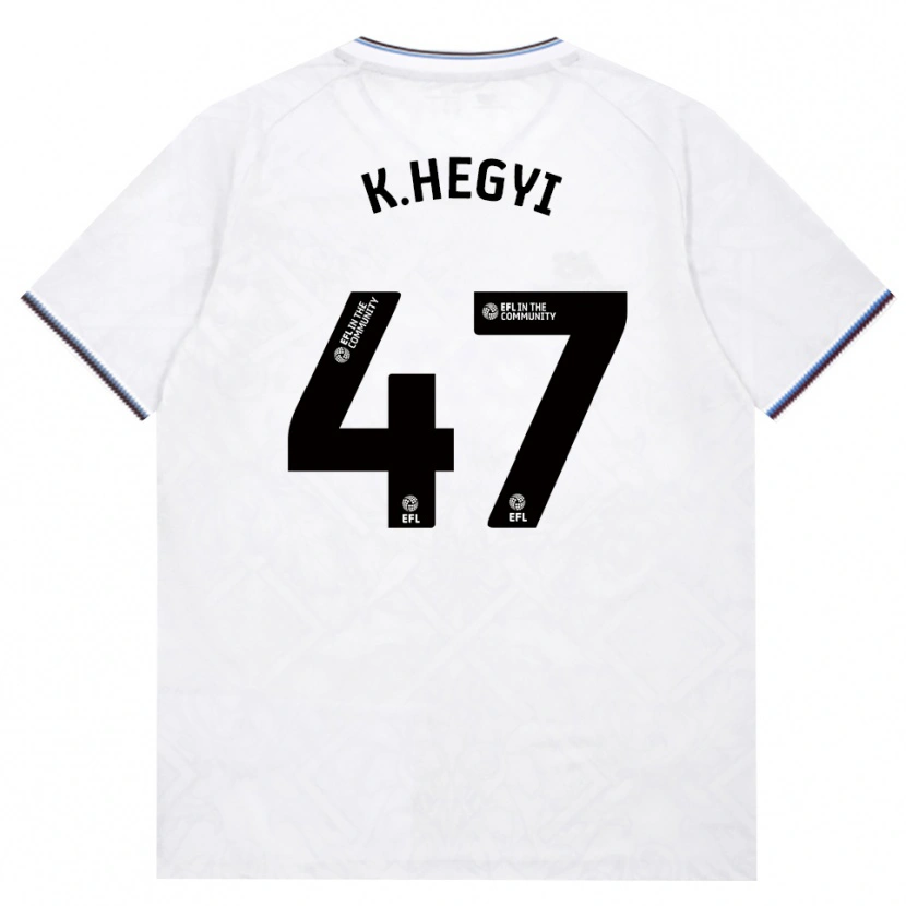 Danxen Criança Camisola Krisztian Hegyi #47 Borgonha Branco Alternativa 2026/27 Camisa