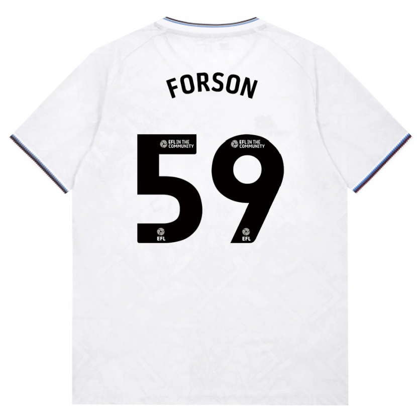 Danxen Criança Camisola Keenan Forson #59 Borgonha Branco Alternativa 2026/27 Camisa