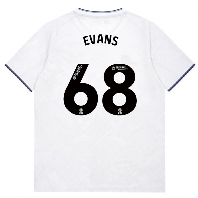 Danxen Criança Camisola Isaac Evans #68 Borgonha Branco Alternativa 2026/27 Camisa