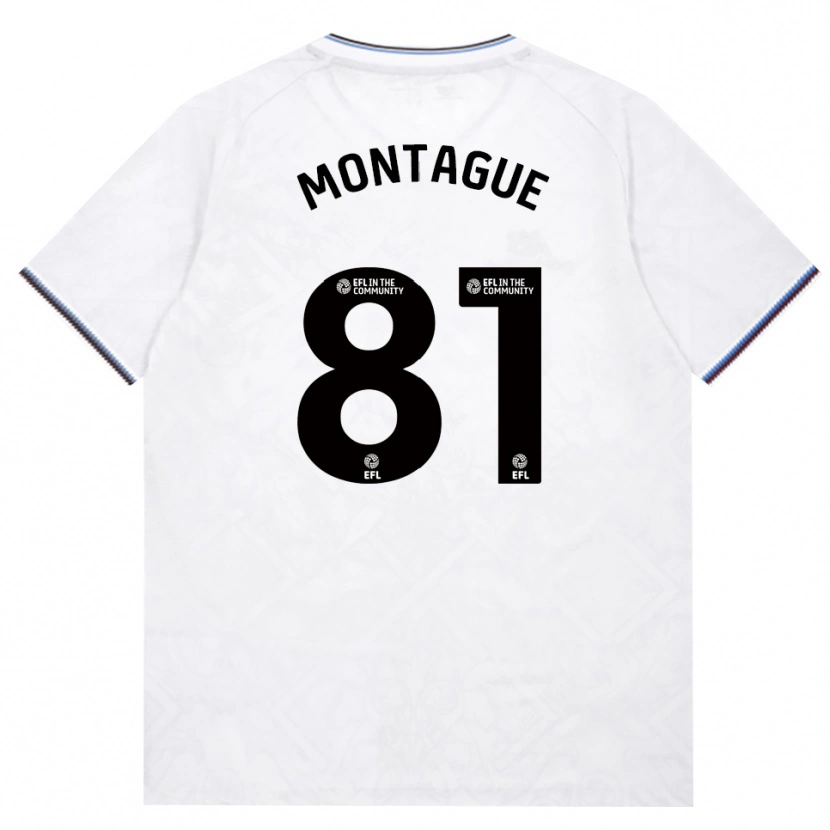 Danxen Criança Camisola Harry Montague #81 Borgonha Branco Alternativa 2026/27 Camisa