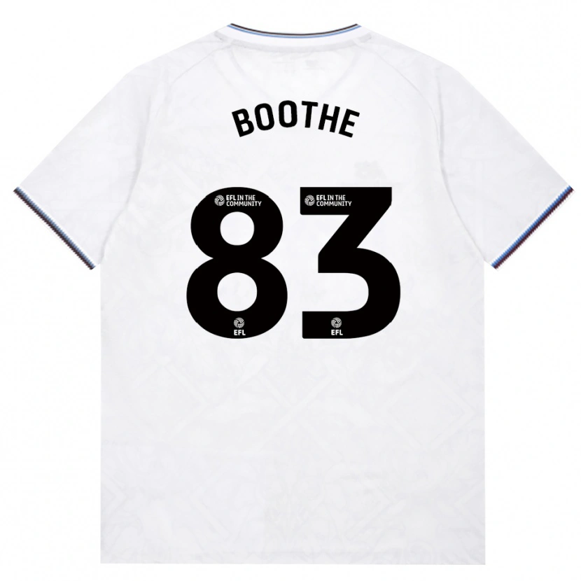Danxen Criança Camisola Sebastian Boothe #83 Borgonha Branco Alternativa 2026/27 Camisa