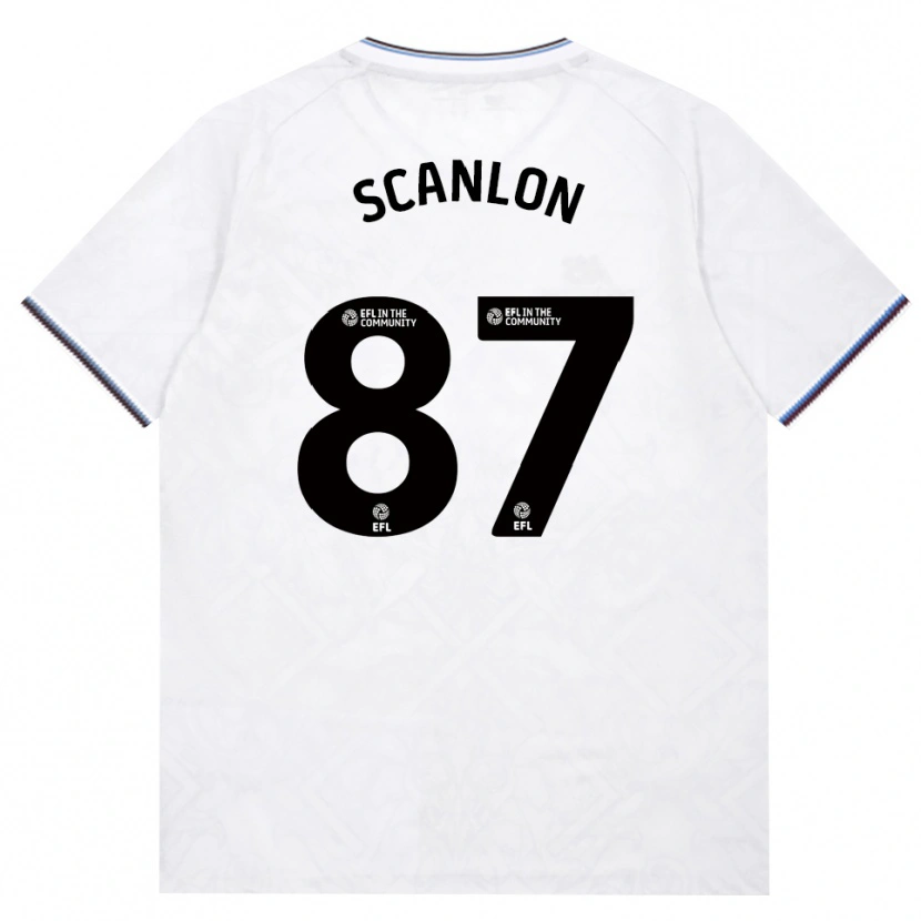 Danxen Criança Camisola Joe Scanlon #87 Borgonha Branco Alternativa 2026/27 Camisa