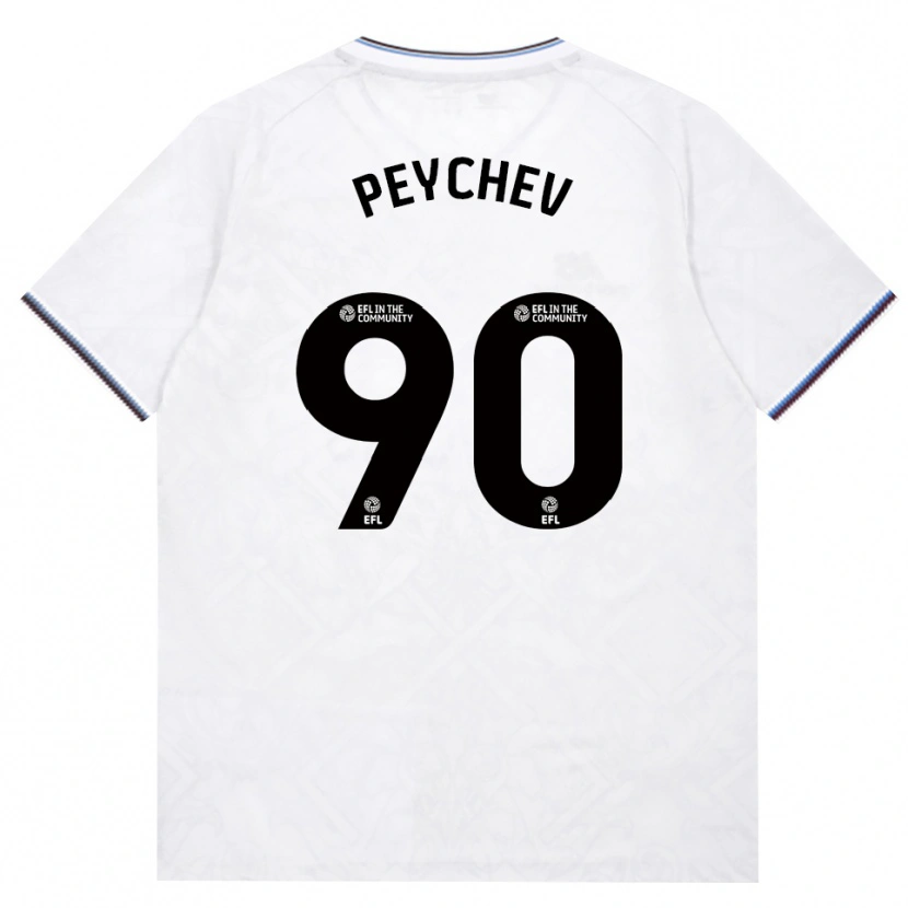 Danxen Criança Camisola Martin Peychev #90 Borgonha Branco Alternativa 2026/27 Camisa