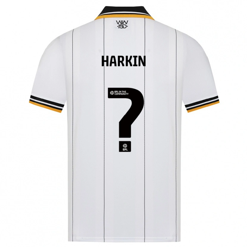 Danxen Criança Camisola Lee Harkin #0 Laranja Branco Preto Alternativa 2026/27 Camisa