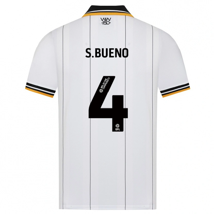 Danxen Criança Camisola Santiago Bueno #4 Laranja Branco Preto Alternativa 2026/27 Camisa