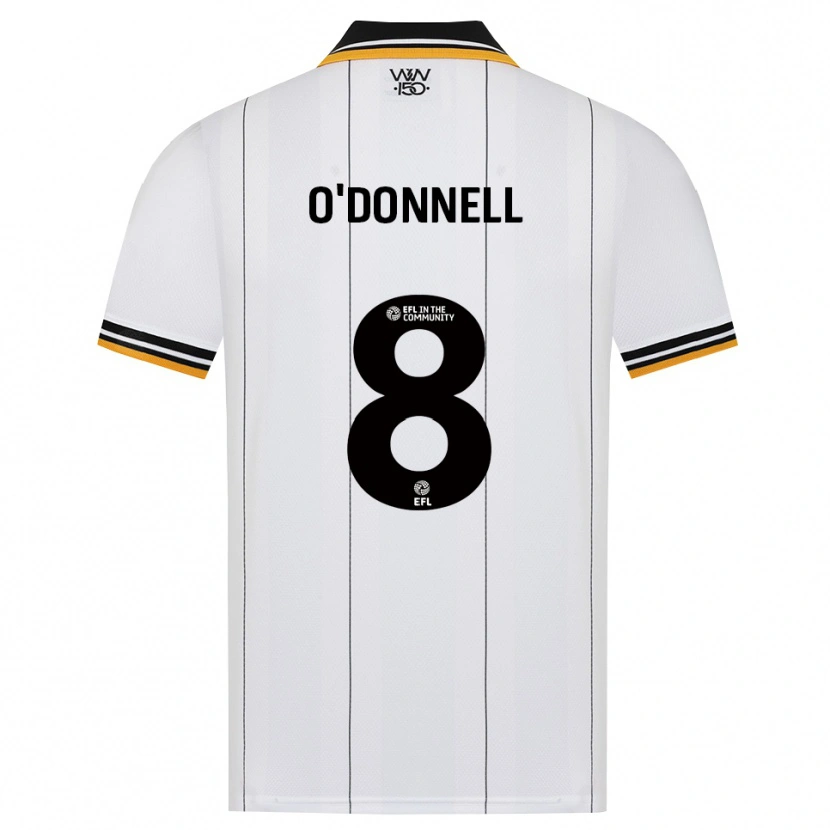 Danxen Criança Camisola Luke O'donnell #8 Laranja Branco Preto Alternativa 2026/27 Camisa