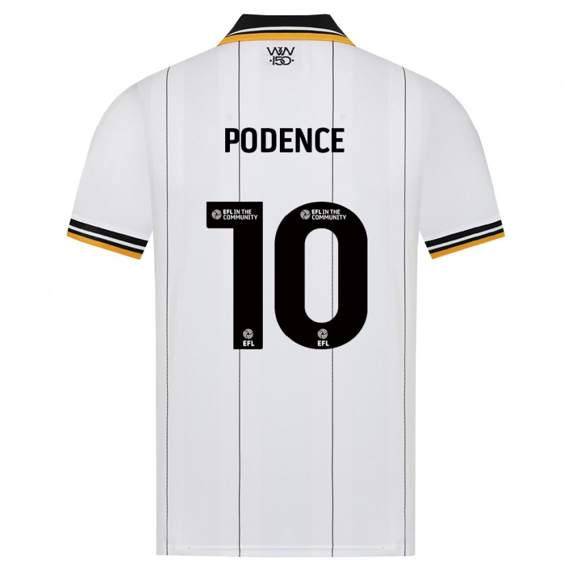 Danxen Criança Camisola Daniel Podence #10 Laranja Branco Preto Alternativa 2026/27 Camisa