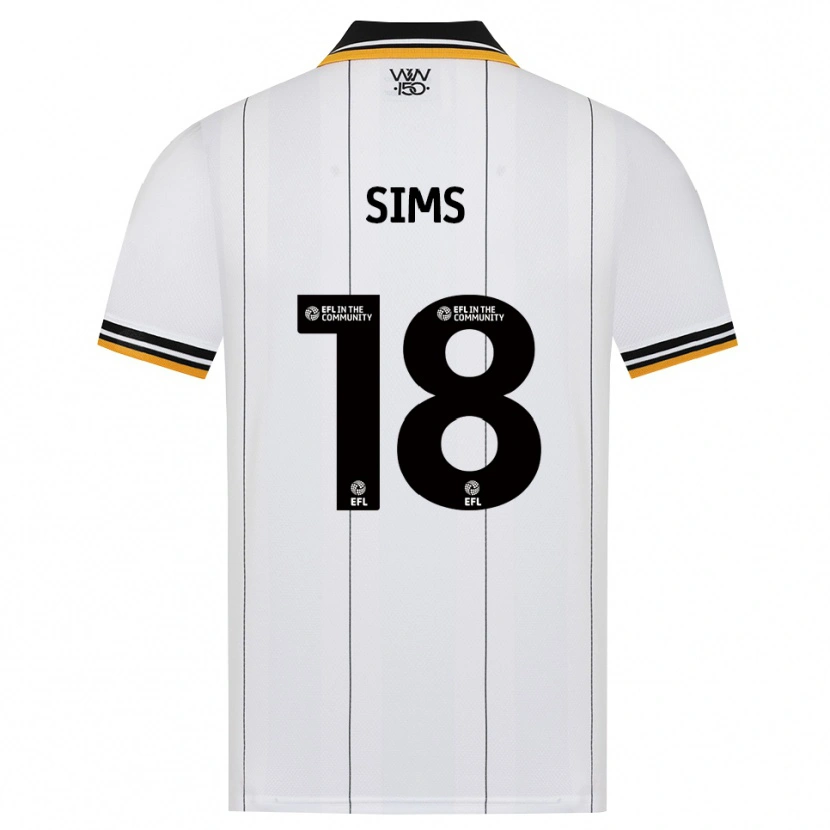 Danxen Criança Camisola Amy Sims #18 Laranja Branco Preto Alternativa 2026/27 Camisa