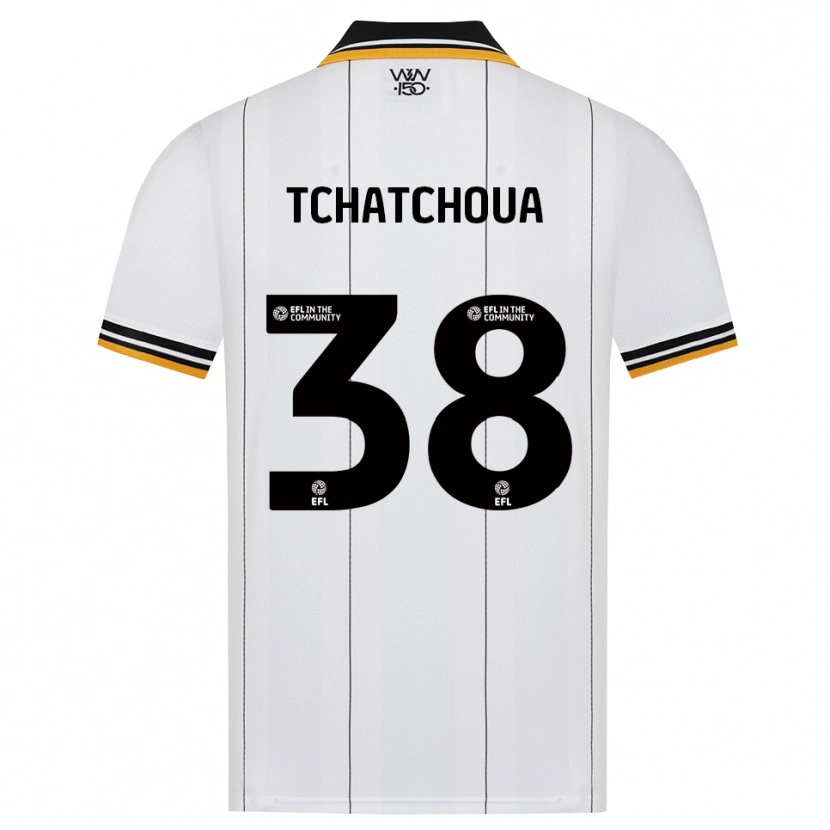 Danxen Criança Camisola Jackson Tchatchoua #38 Laranja Branco Preto Alternativa 2026/27 Camisa