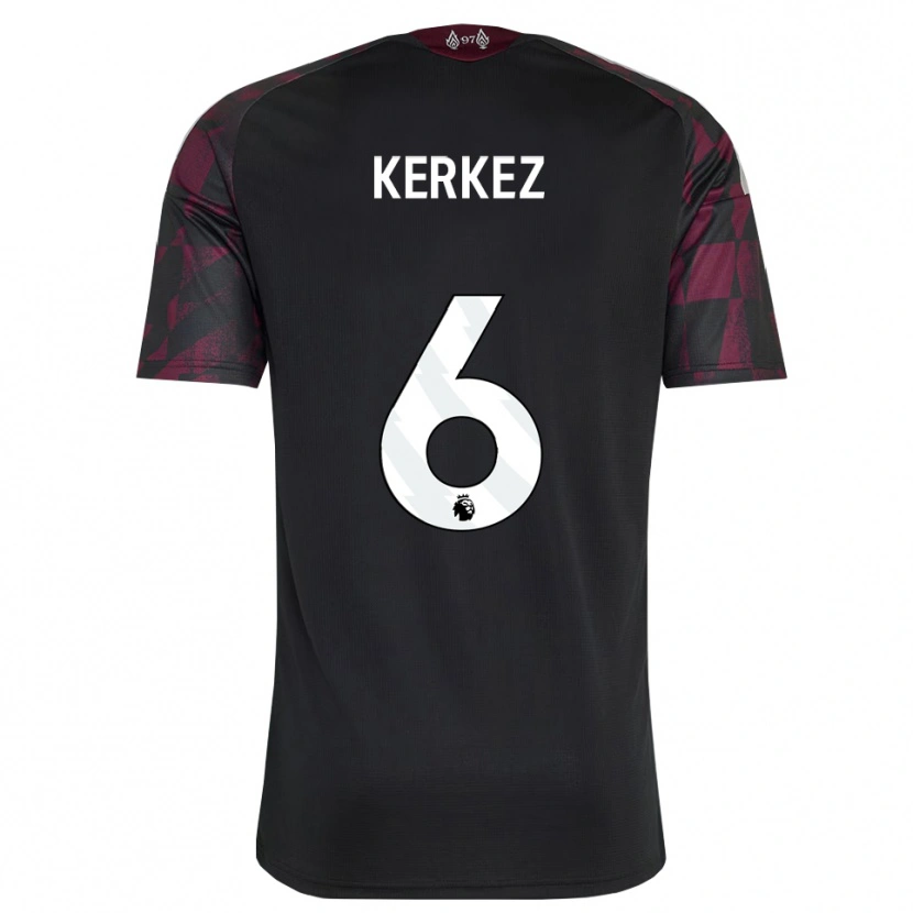 Danxen Criança Camisola Milos Kerkez #6 Preto Branco Roxo Terceiro 2026/27 Camisa