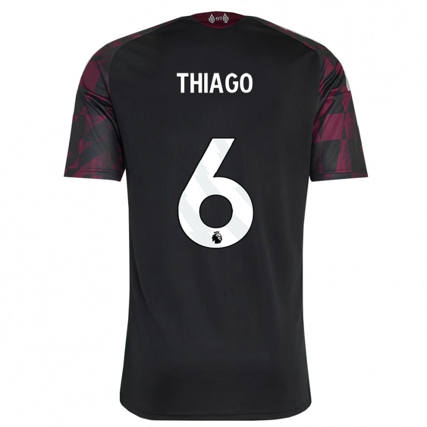 Danxen Criança Camisola Thiago #6 Preto Branco Roxo Terceiro 2026/27 Camisa