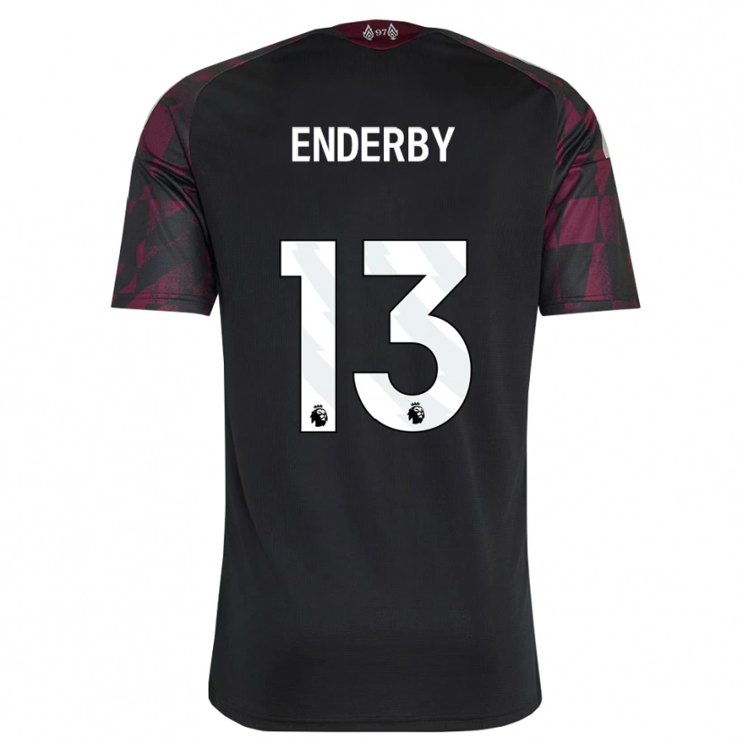Danxen Criança Camisola Mia Enderby #13 Preto Branco Roxo Terceiro 2026/27 Camisa