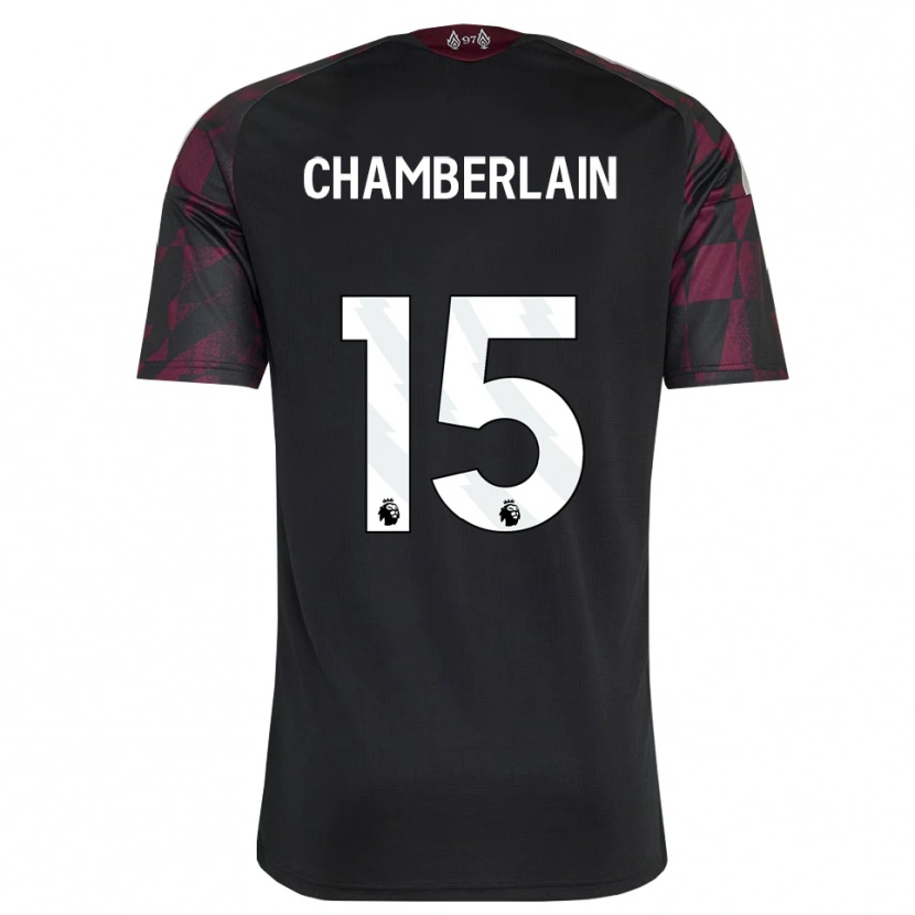 Danxen Criança Camisola Alex Oxlade Chamberlain #15 Preto Branco Roxo Terceiro 2026/27 Camisa