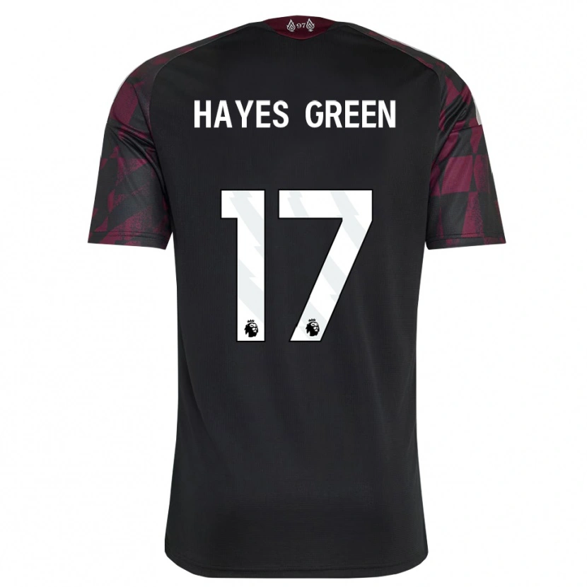 Danxen Criança Camisola Charlie Hayes-Green #17 Preto Branco Roxo Terceiro 2026/27 Camisa