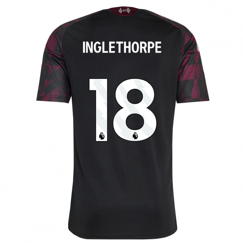 Danxen Criança Camisola Finn Inglethorpe #18 Preto Branco Roxo Terceiro 2026/27 Camisa