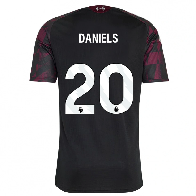 Danxen Criança Camisola Yana Daniels #20 Preto Branco Roxo Terceiro 2026/27 Camisa