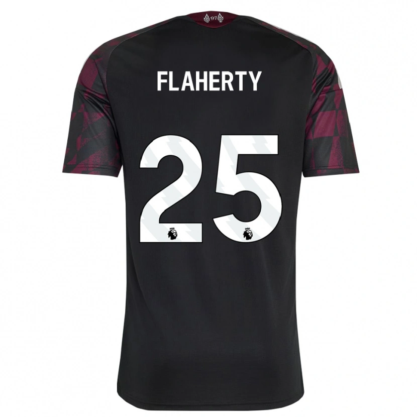 Danxen Criança Camisola Gilly Flaherty #25 Preto Branco Roxo Terceiro 2026/27 Camisa
