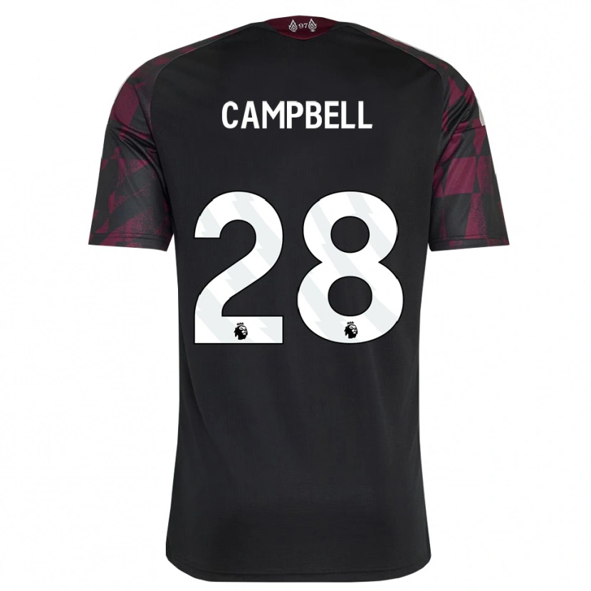 Danxen Criança Camisola Megan Campbell #28 Preto Branco Roxo Terceiro 2026/27 Camisa