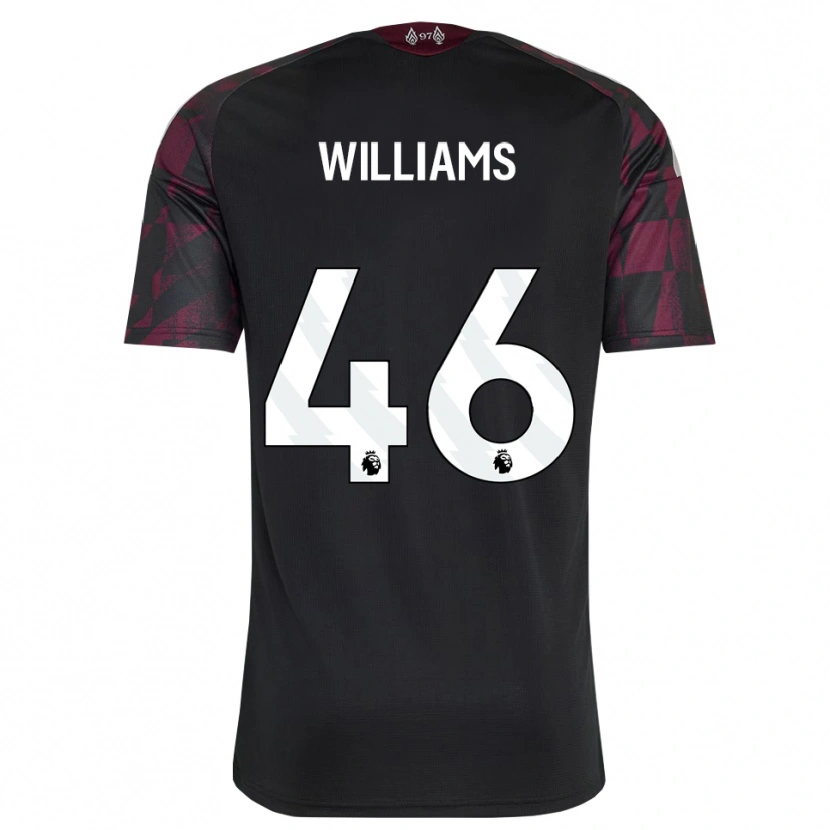 Danxen Criança Camisola Rhys Williams #46 Preto Branco Roxo Terceiro 2026/27 Camisa