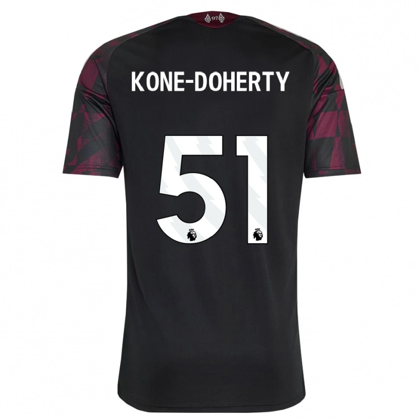 Danxen Criança Camisola Trent Kone-Doherty #51 Preto Branco Roxo Terceiro 2026/27 Camisa
