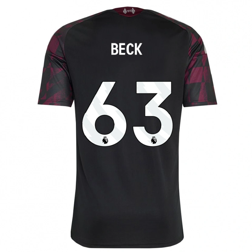 Danxen Criança Camisola Owen Beck #63 Preto Branco Roxo Terceiro 2026/27 Camisa