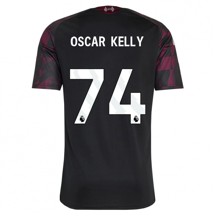 Danxen Criança Camisola Oscar Kelly #74 Preto Branco Roxo Terceiro 2026/27 Camisa