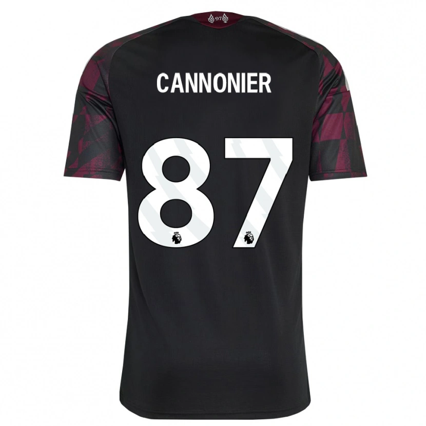 Danxen Criança Camisola Oakley Cannonier #87 Preto Branco Roxo Terceiro 2026/27 Camisa