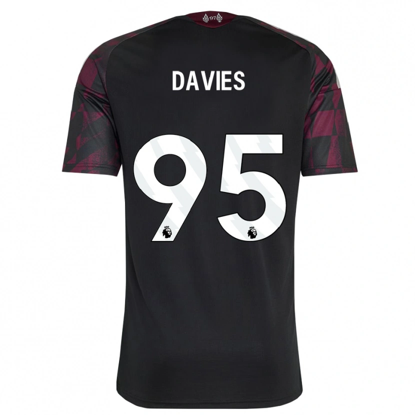 Danxen Criança Camisola Harvey Davies #95 Preto Branco Roxo Terceiro 2026/27 Camisa