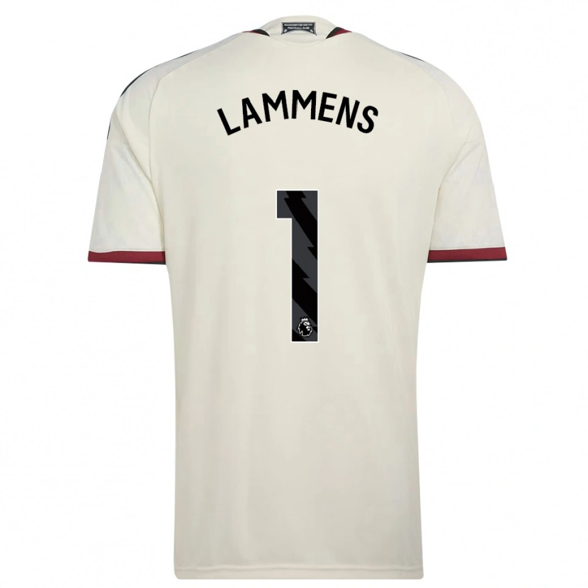 Danxen Criança Camisola Senne Lammens #1 Beige Preto Vermelho Terceiro 2026/27 Camisa