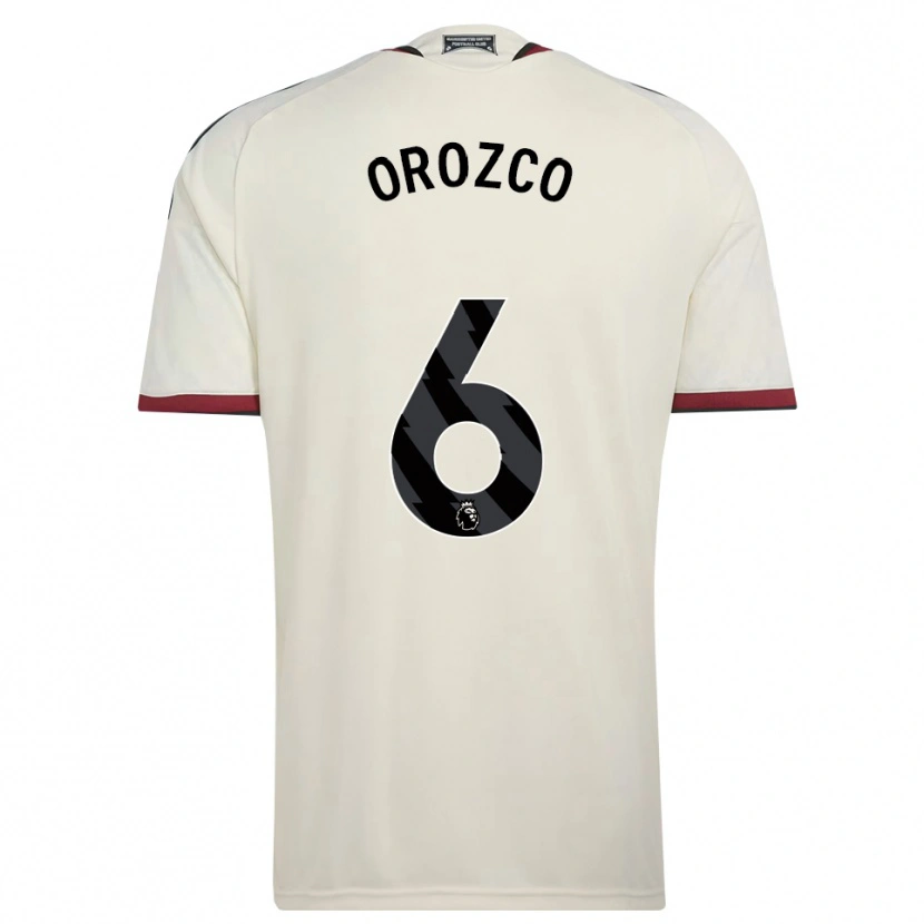 Danxen Criança Camisola Cristian Orozco #6 Beige Preto Vermelho Terceiro 2026/27 Camisa