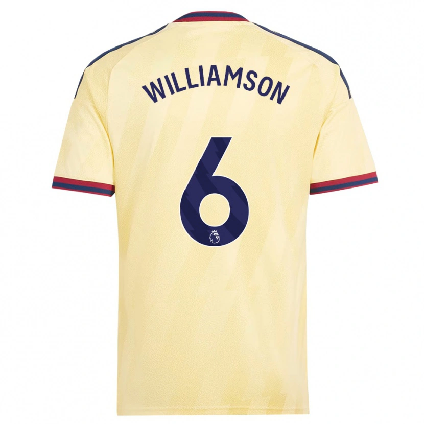 Danxen Criança Camisola Leah Williamson #6 Amarelo Claro Midnightblue Terceiro 2026/27 Camisa