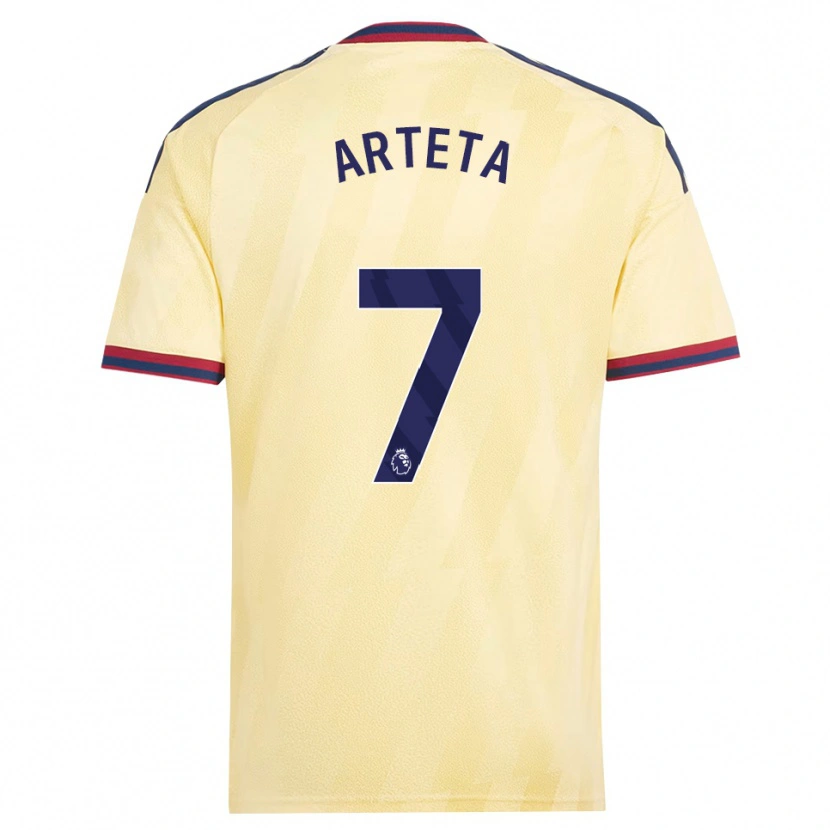 Danxen Criança Camisola Gabriel Arteta #7 Amarelo Claro Midnightblue Terceiro 2026/27 Camisa
