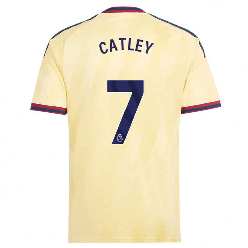 Danxen Criança Camisola Stephanie Catley #7 Amarelo Claro Midnightblue Terceiro 2026/27 Camisa