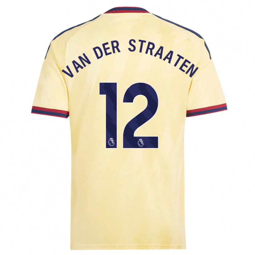 Danxen Criança Camisola Zachary Van Der Straaten #12 Amarelo Claro Midnightblue Terceiro 2026/27 Camisa
