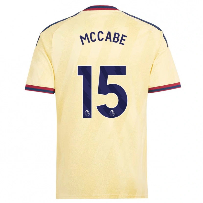 Danxen Criança Camisola Katie Mccabe #15 Amarelo Claro Midnightblue Terceiro 2026/27 Camisa