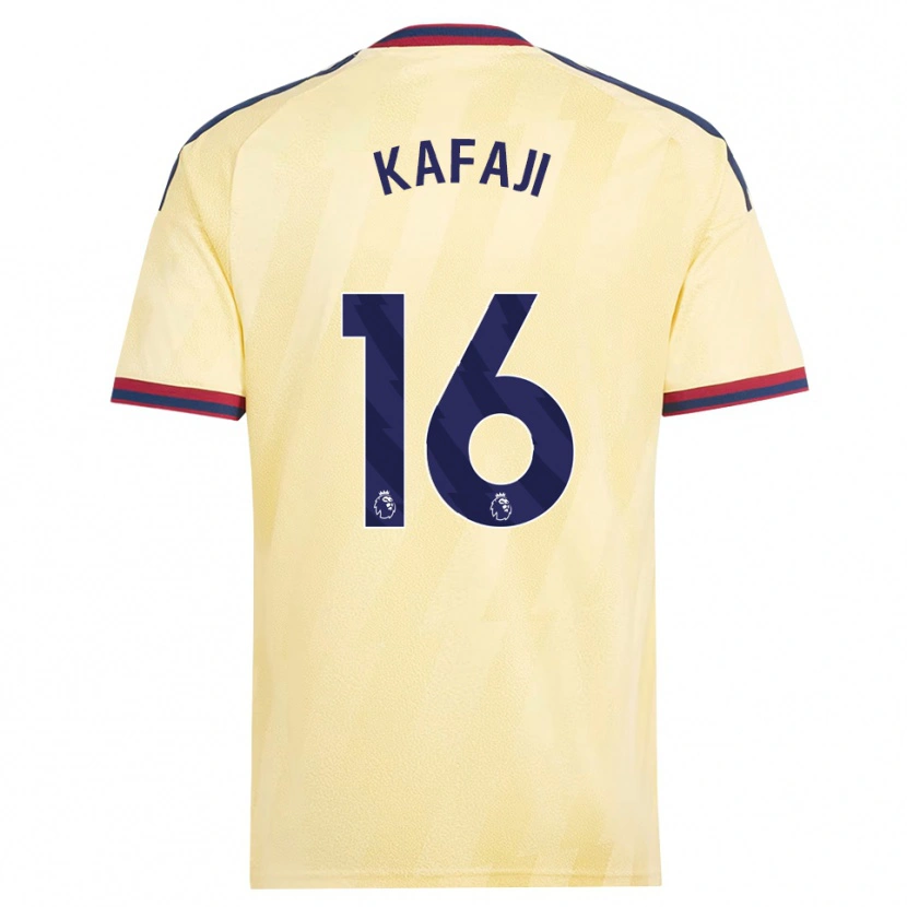 Danxen Criança Camisola Rosa Kafaji #16 Amarelo Claro Midnightblue Terceiro 2026/27 Camisa