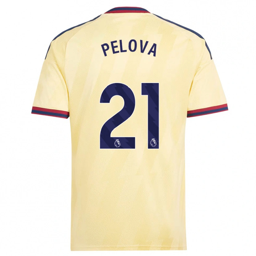 Danxen Criança Camisola Victoria Pelova #21 Amarelo Claro Midnightblue Terceiro 2026/27 Camisa