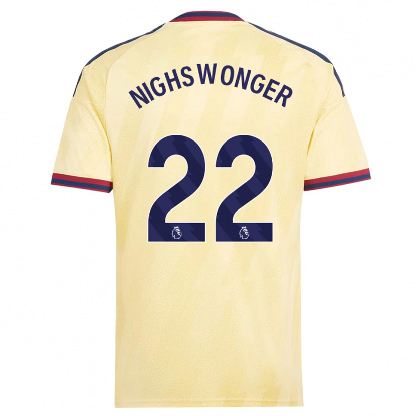 Danxen Criança Camisola Jenna Nighswonger #22 Amarelo Claro Midnightblue Terceiro 2026/27 Camisa