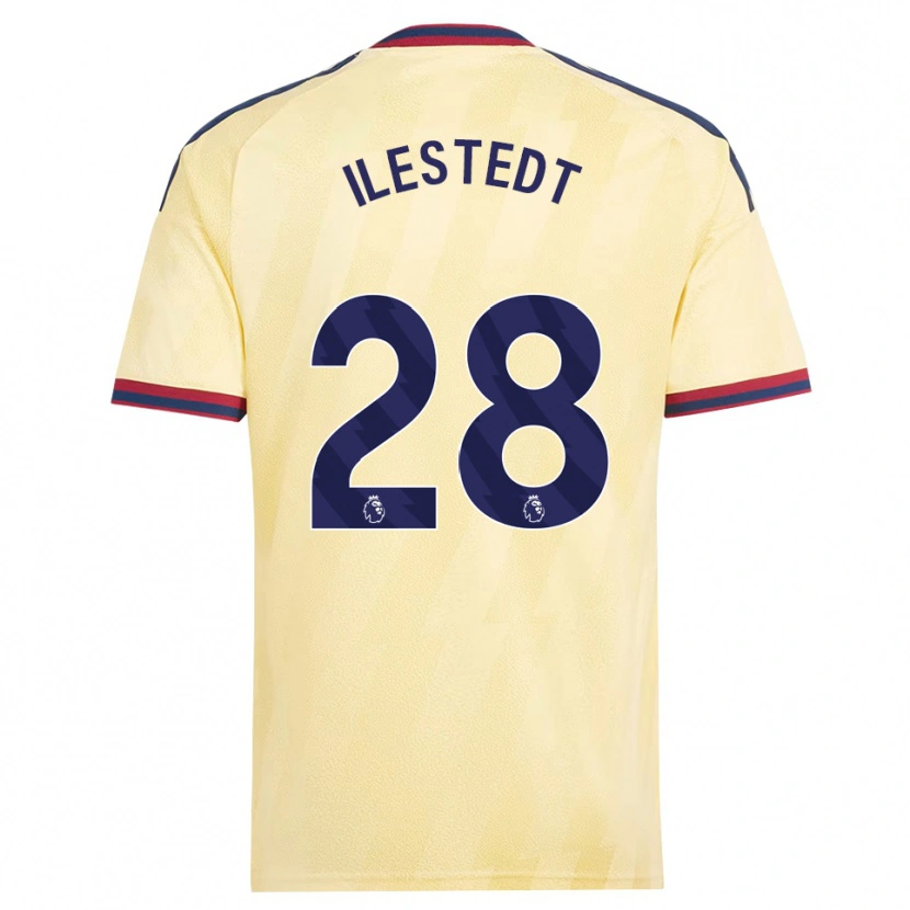 Danxen Criança Camisola Amanda Ilestedt #28 Amarelo Claro Midnightblue Terceiro 2026/27 Camisa