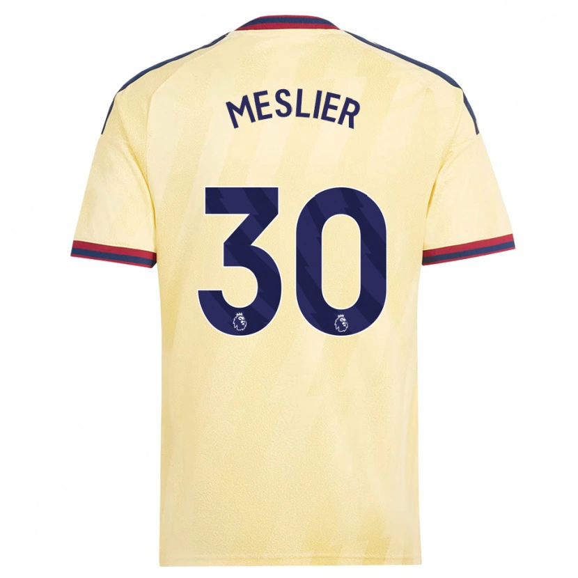 Danxen Criança Camisola Illan Meslier #30 Amarelo Claro Midnightblue Terceiro 2026/27 Camisa